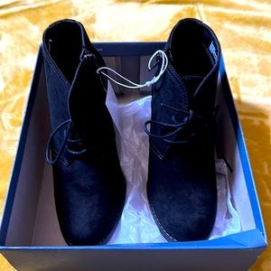 Universal Thread Goods Co. Women’s Black Lace Up Wedge Heel Booties Size 7